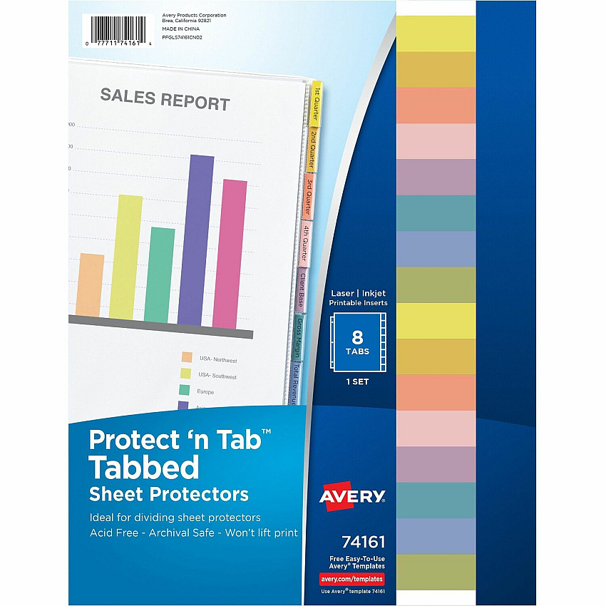 Avery Tabbed Sheet Protectors (AVE74161)