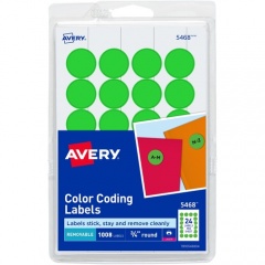 Avery Removable Color-Coding Labels (05468)