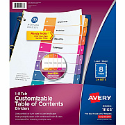 Avery Ready Index Customizable TOC Dividers (AVE11168)
