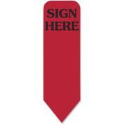 Redi-Tag Sign Here Reversible Red Refill Rolls (91012)