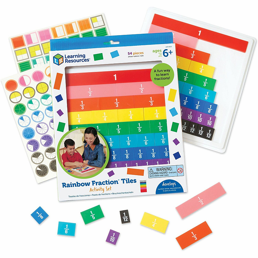Rainbow Fraction Tiles (LRNLER0615)
