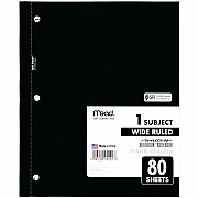 Mead 05222 1-Subject Wireless Notebook