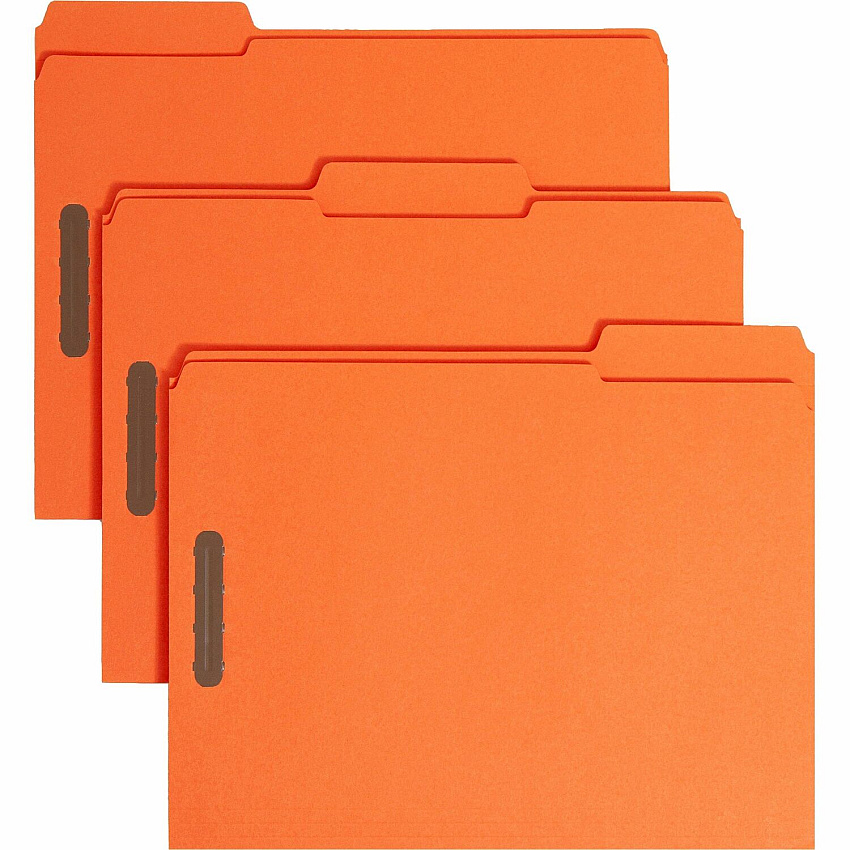 Smead 12540 1/3 Tab Cut Letter Recycled Fastener Folder