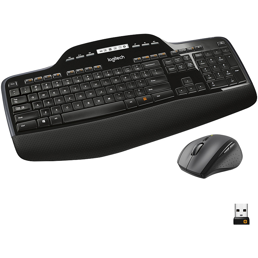 Logitech MK710 Wireless Keyboard and Mouse Combo for Windows, 2.4GHz Advanced Wireless, Wireless Mouse, Multimedia Keys, 3-Year Battery Life, PC/Mac (LOG920002416)