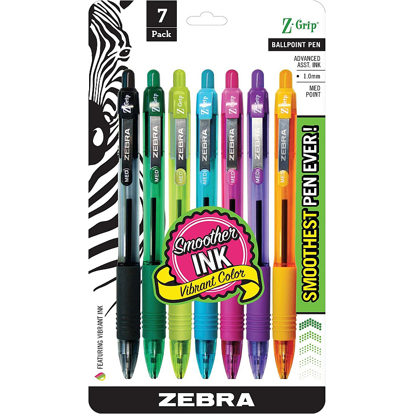 Zebra Z-Grip Retractable Ballpoint Pens (ZEB22276)