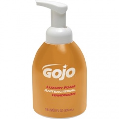 GOJO Luxury Foam Antibacterial Handwash Pump Bottle, 18 Oz, Orange Blossom (576204)