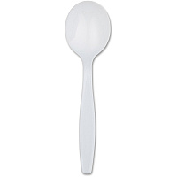 Dixie Heavyweight Disposable Soup Spoons by GP Pro (DXESH217)