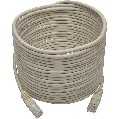 Eaton Tripp Lite Series Cat5e 350 MHz Molded (UTP) Ethernet Cable (RJ45 M/M), PoE - White, 25 ft. (7.62 m) (N002025WH)