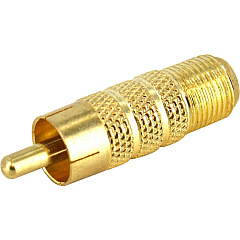 StarTech Rca To F Type Coaxial Adapter M/f (RCACOAXMF)