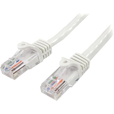 StarTech 5 Ft White Cat5e Utp Patch Cable (45PATCH5WH)