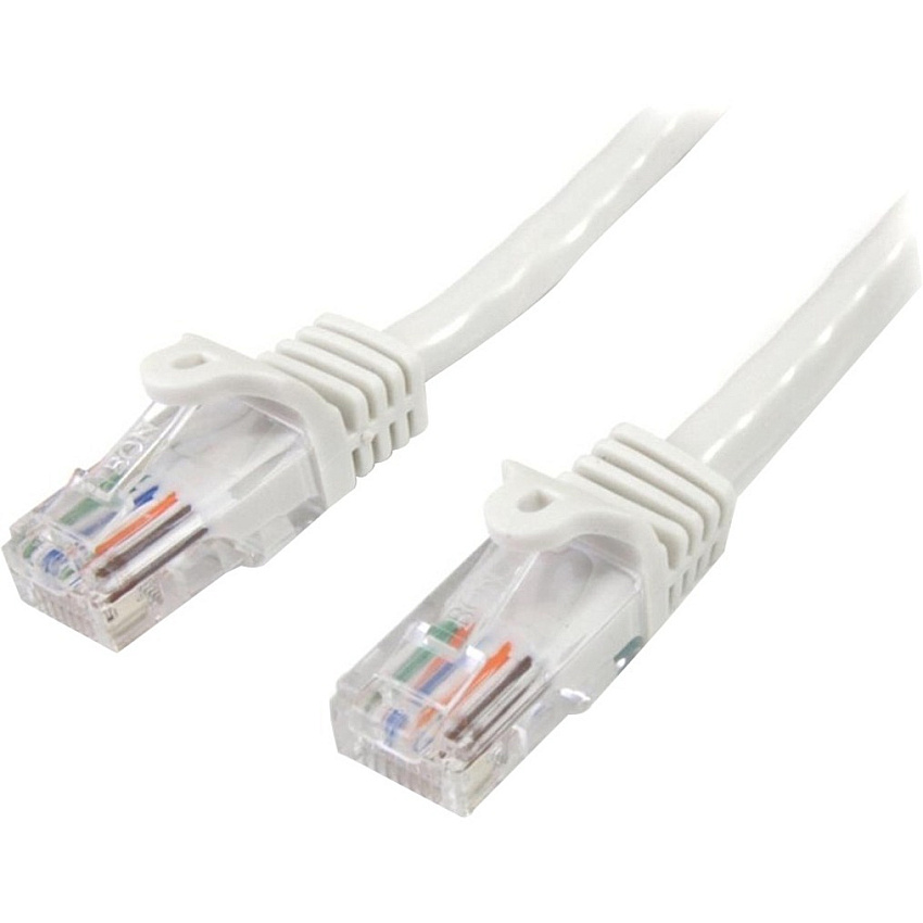 StarTech 7 Ft White Cat5e Utp Patch Cable (45PATCH7WH)