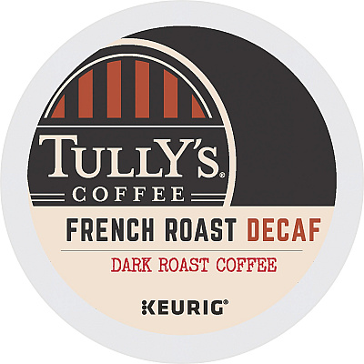 Tully's Coffee K-Cup French Roast Decaf Coffee (GMT192419)