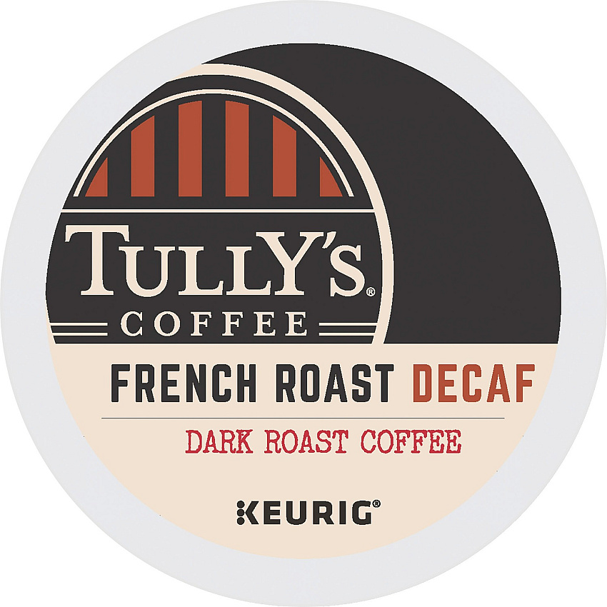 Tully's Coffee K-Cup French Roast Decaf Coffee (GMT192419)