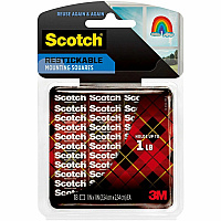 Scotch Restickable Mounting Tabs (MMMR100)