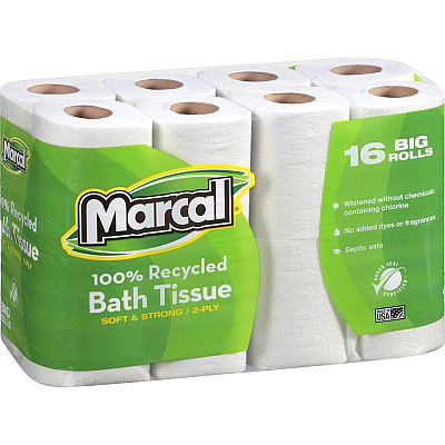 Marcal 100% Recycled Soft/Strong Bath Tissue (MRC16466)