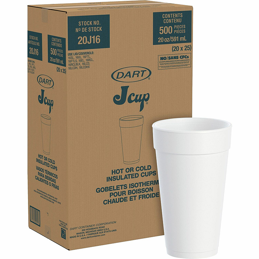 Dart 20 oz Insulated Foam Cups (DCC20J16)