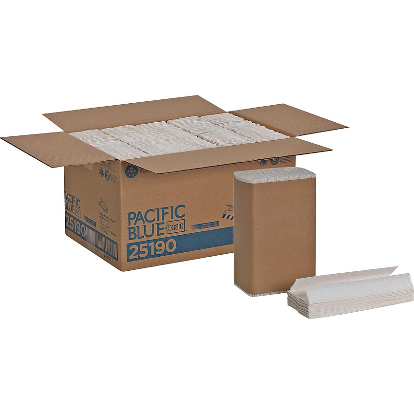 Pacific Blue Basic C-Fold Recycled Paper Towel (GPC25190)