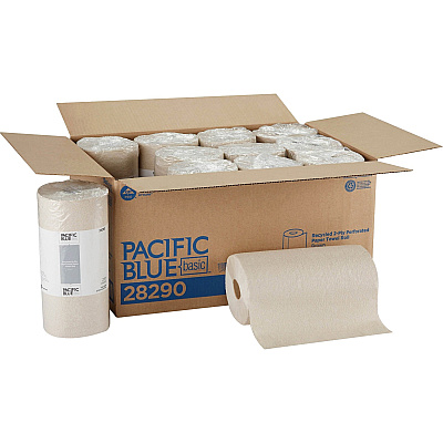 Pacific Blue Basic Recycled Perforated Paper Roll Towel (GPC28290)
