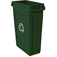 Rubbermaid Commercial Slim Jim 23-Gallon Vented Recycling Container (RCP354007GN)