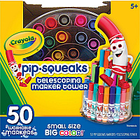 Crayola Pip-Squeaks Telescoping Marker Tower Washable Markers (CYO588750)