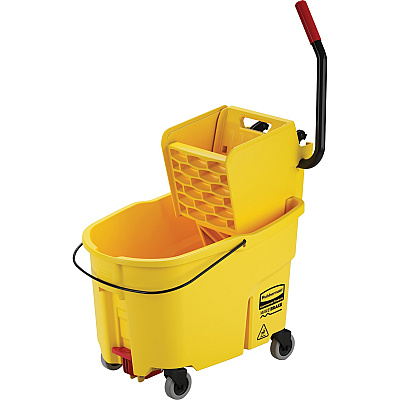 Rubbermaid Commercial Wavebreak 44-Quart Side Press Mopping System (RCP618688YEL)