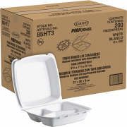 Dart Triple-compartment Foam Container (85HT3)
