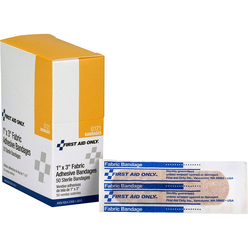 First Aid Only 1"x3" Fabric Bandages (FAOG121)