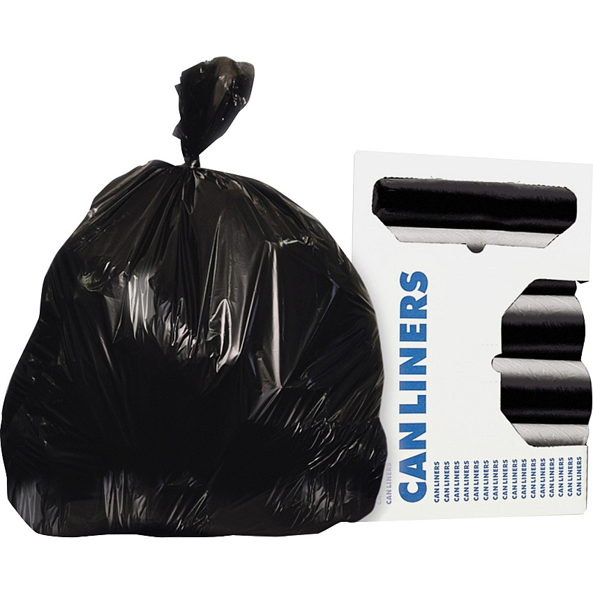 Heritage AccuFit 1.3mil Black Can Liners (HERH8053PKR01)