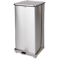 Rubbermaid Commercial Defenders Square Step Can (RCPST24SSPL)
