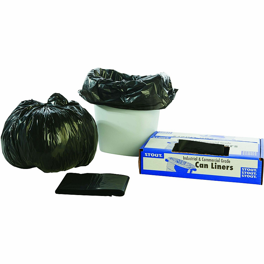 Stout by Envision by Envision by Envision Stout by Envision by Envision Recycled Content Trash Bags (STOT2424B10)