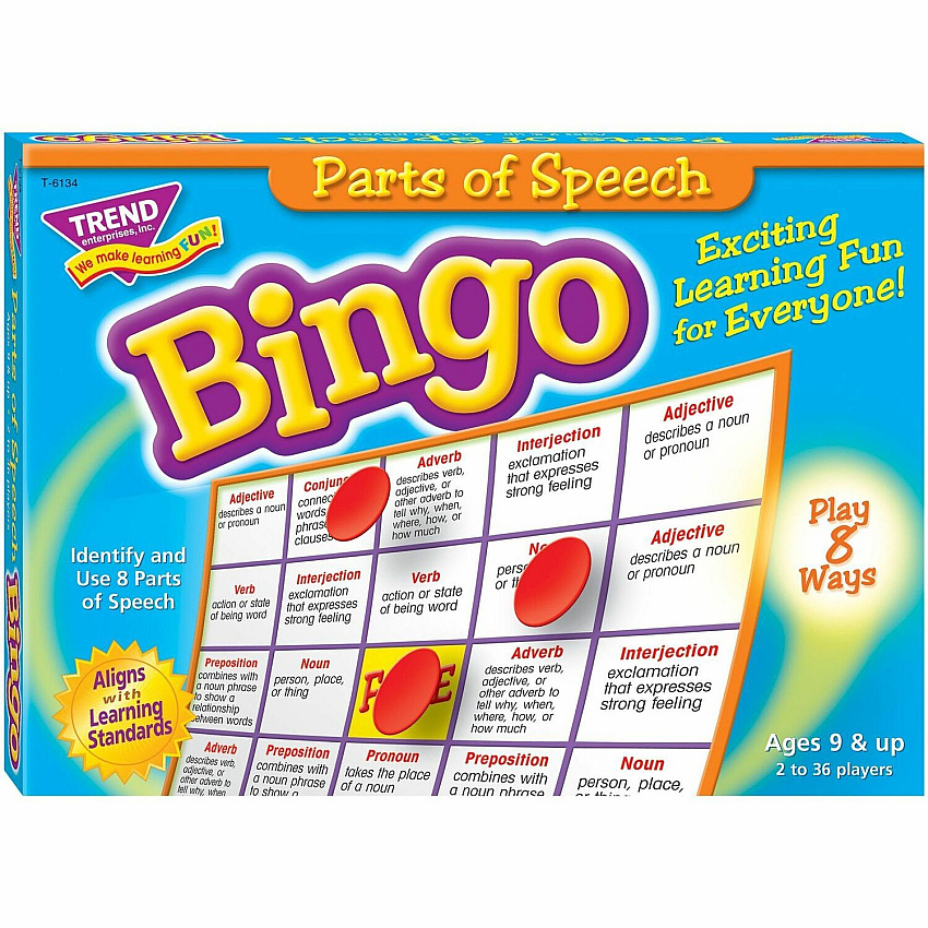TREND Parts of Speech Bingo Game (TEPT6134)