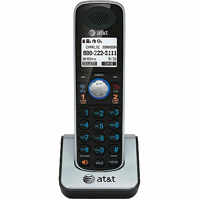 AT&T TL86009 DECT 6.0 Accessory Handset for AT&T TL86109, Black
