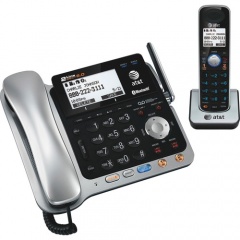 AT&T Bluetooth Cordless Phone - Black, Silver (TL86109)