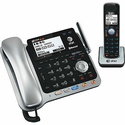 AT&T Bluetooth Cordless Phone - Black, Silver (ATTTL86109)