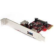 StarTech 2 Port Pcie Usb 3 Card 1x Int 1x Ext (PEXUSB3S11)