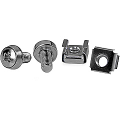 StarTech 50 Pkg M6 Mounting Screws And Cage Nuts (CABSCREWM6)