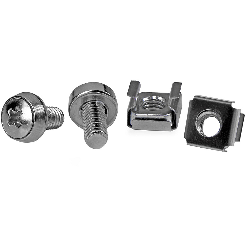 StarTech 50 Pkg M6 Mounting Screws And Cage Nuts (CABSCREWM6)