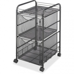 Safco Onyx Double Mesh Mobile File Cart (5212BL)