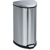 Safco Hands-free Step-on Stainless Receptacle (SAF9687SS)