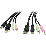 StarTech 4in1 Usb Displayport Kvm Switch Cable (DP4N1USB6)