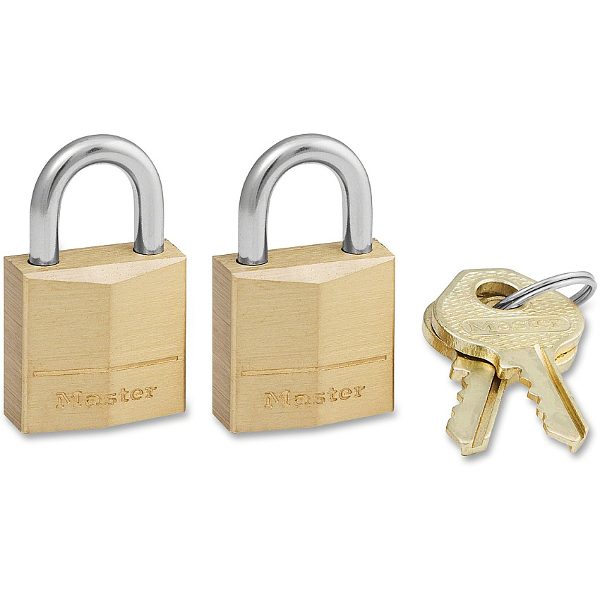 Master Lock Three-Pin Brass Tumbler Locks (MLK120T)
