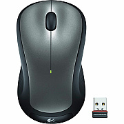 Logitech M310 Wireless Mouse, 2.4 GHz with USB Nano Receiver, 1000 DPI Optical Tracking, 18 Month Battery, Ambidextrous, Compatible with PC, Mac, Laptop, Chromebook (SILVER) (LOG910001675)