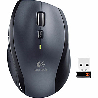 Logitech M705 Marathon Wireless Mouse, 2.4 GHz USB Unifying Receiver, 1000 DPI, 5-Programmable Buttons, 3-Year Battery, Compatible with PC, Mac, Laptop, Chromebook - Black (LOG910001935)
