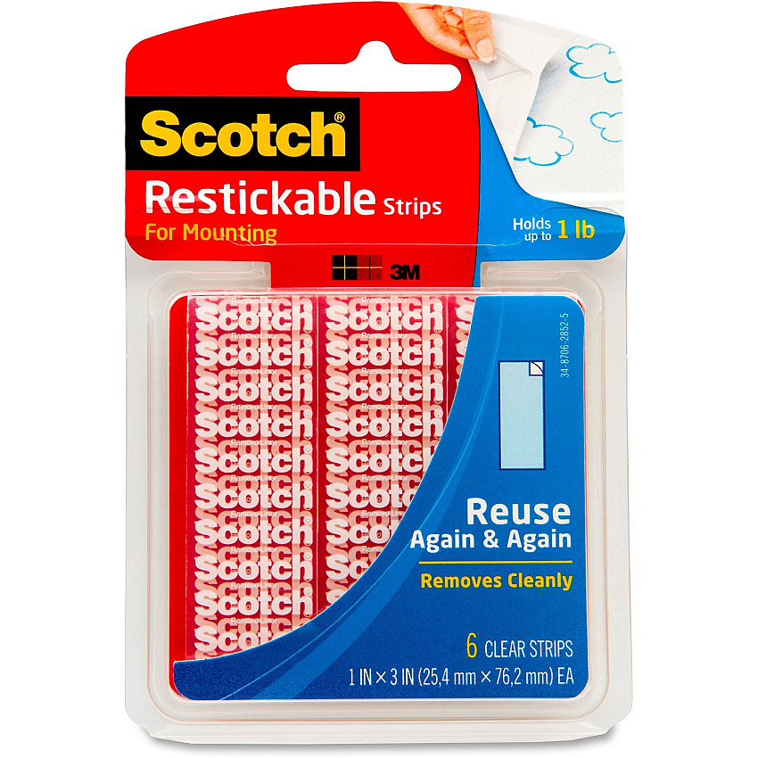 Scotch Restickable Strips (MMMR101)