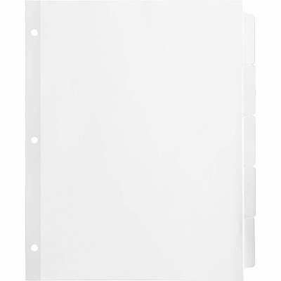 Business Source Reinforced Hole Punched Indexes (BSN36683)