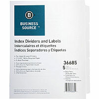 Business Source Punched Laser Index Dividers (BSN36685)