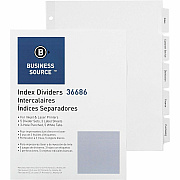 Business Source Punched Tabbed Laser Index Dividers (BSN36686)