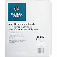 Business Source Punched Laser Index Dividers (BSN36687)