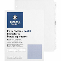 Business Source Punched Tabbed Laser Index Dividers (BSN36688)