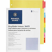 Business Source Insertable Tab Ring Binder Indexes (BSN36693)